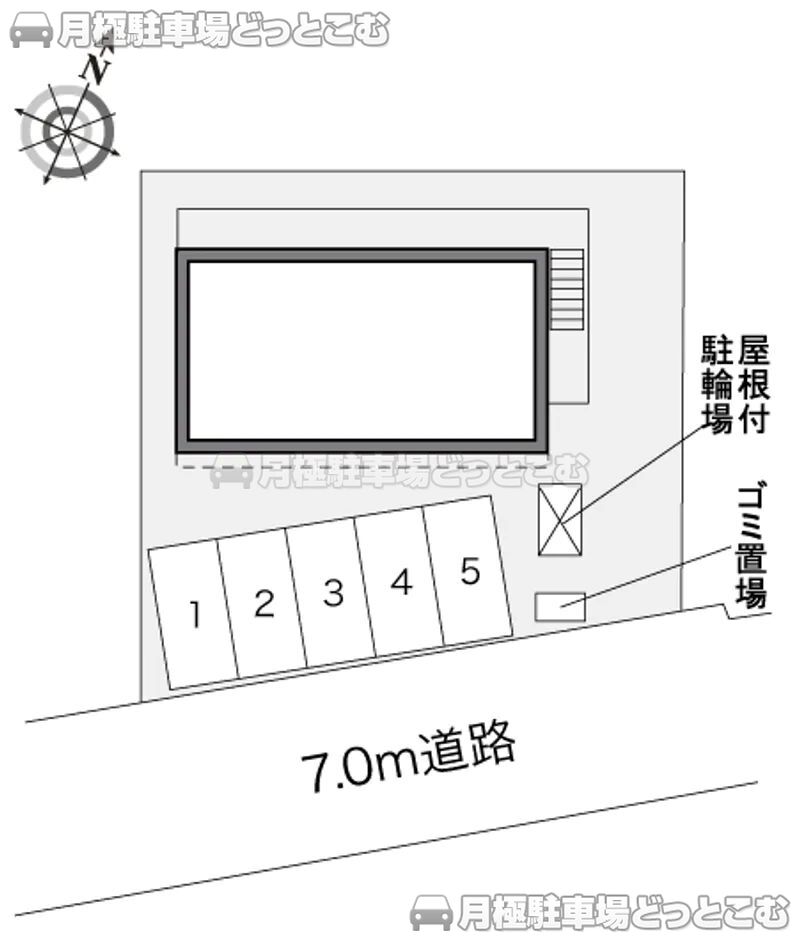 札幌市南区真駒内泉町1－3－3の月極駐車場2