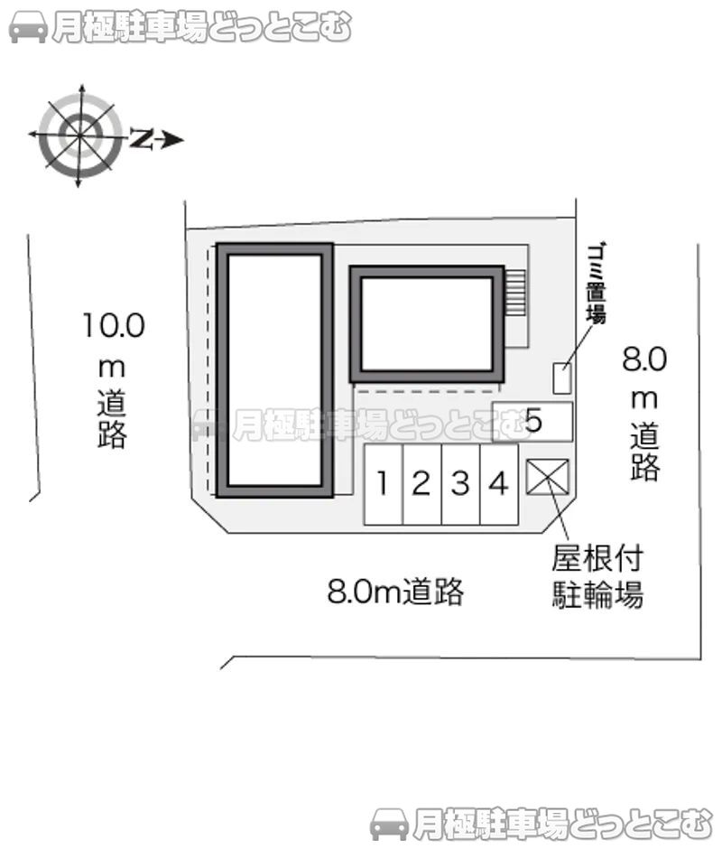 札幌市西区発寒十三条3－5－1の月極駐車場2