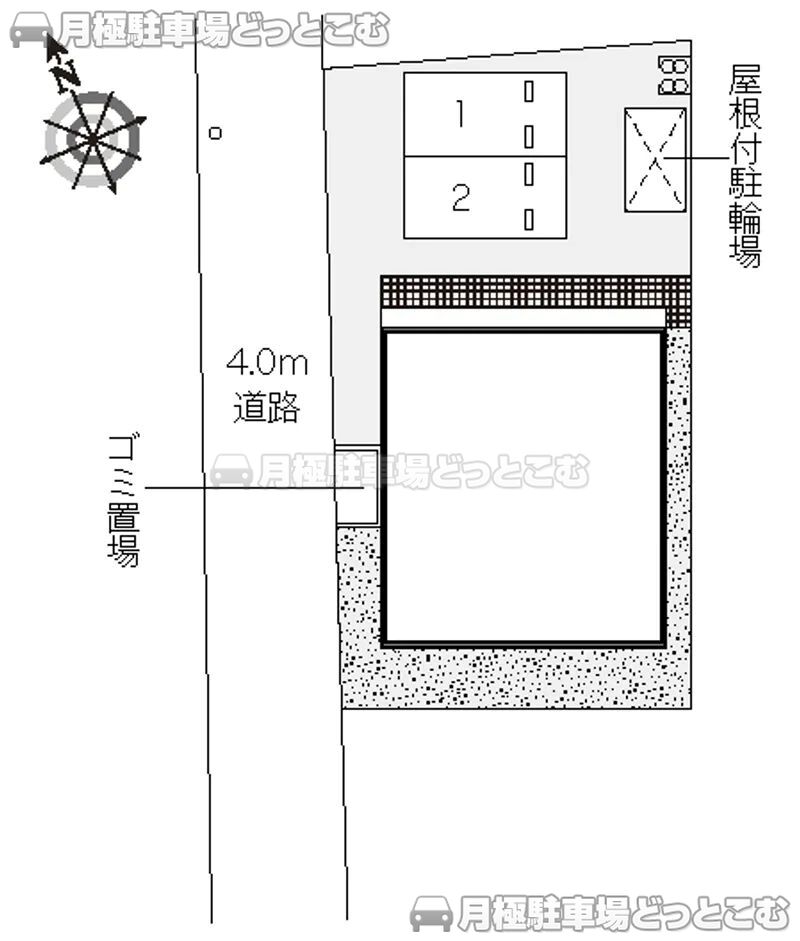 町田市森野4－4－2の月極駐車場2