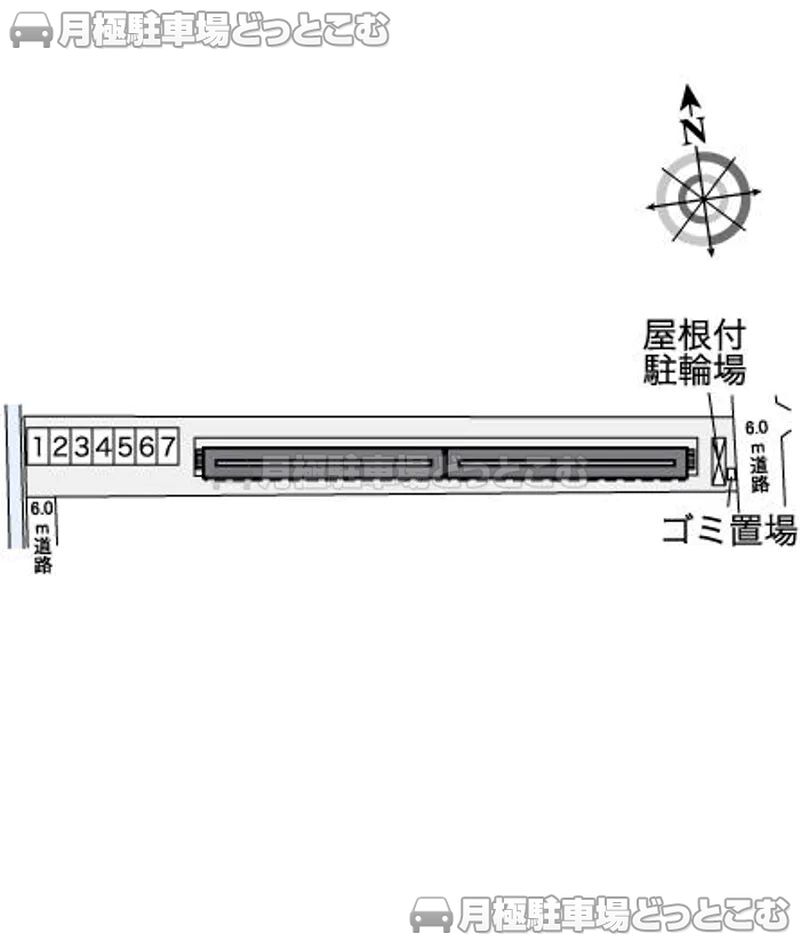 高槻市城南町4－19－29の月極駐車場2