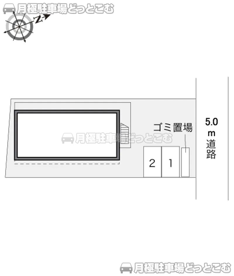 府中市浅間町2－13－3の月極駐車場2