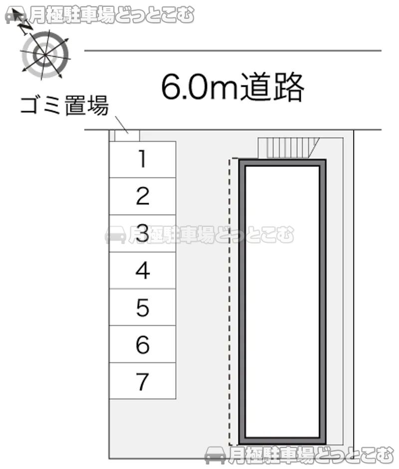 長野市合戦場2－93の月極駐車場2