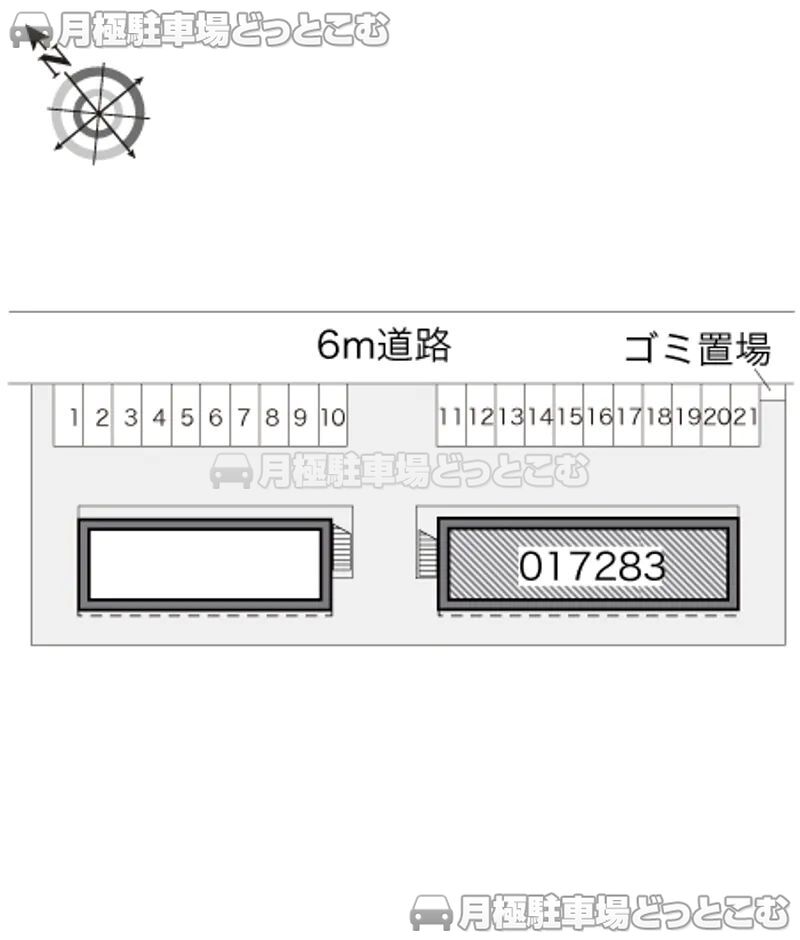 ひたちなか市小貫山2－8－5の月極駐車場2