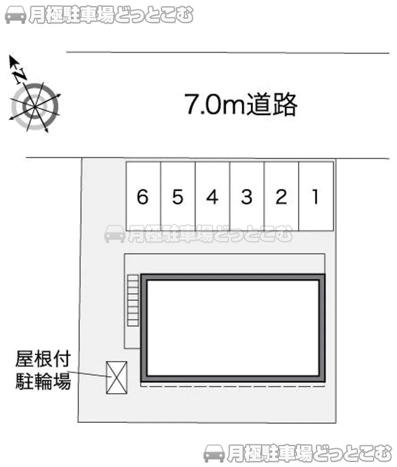 千歳市信濃3－31－14の月極駐車場2