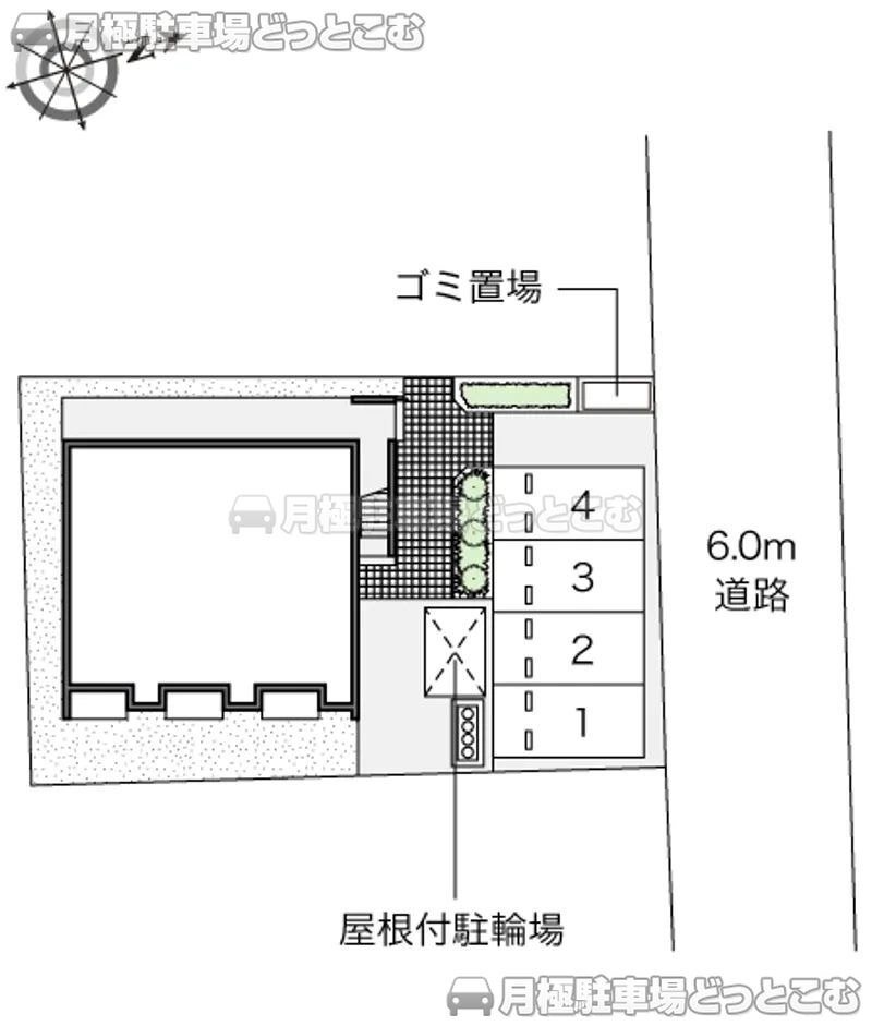 福島市東中央3－27－6の月極駐車場2
