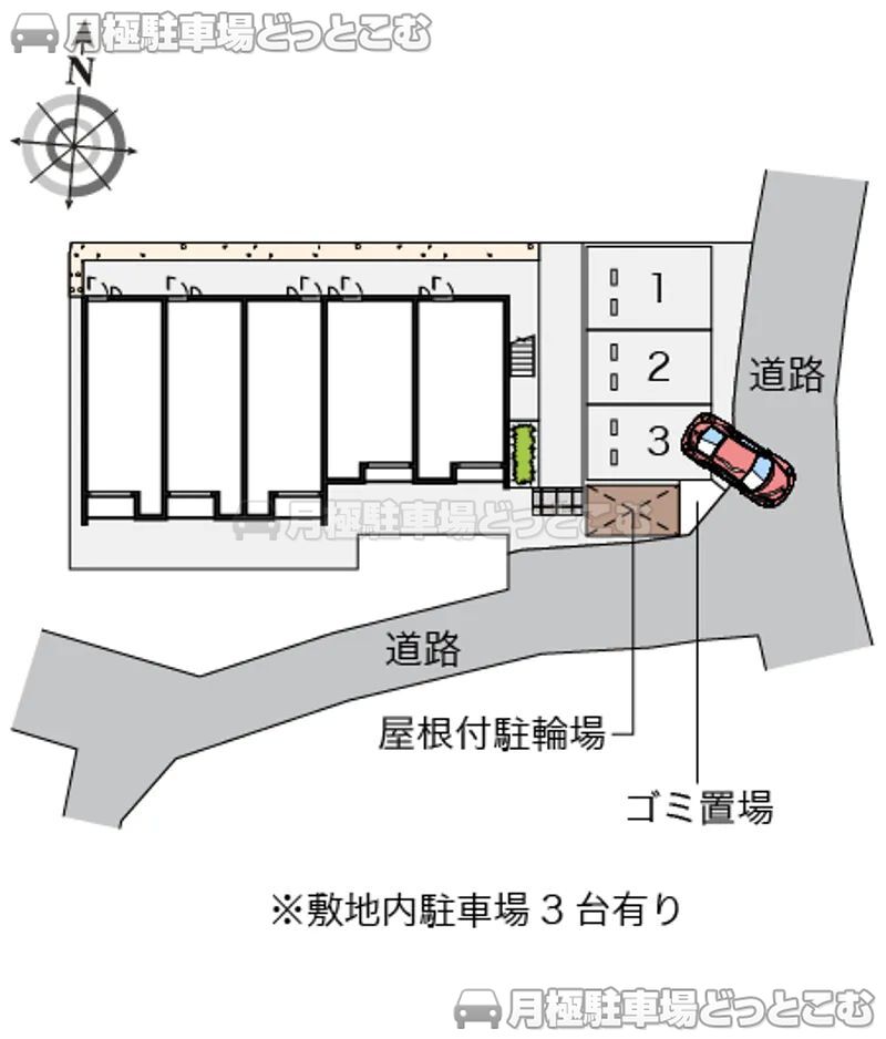 堺市北区金岡町312－2の月極駐車場2