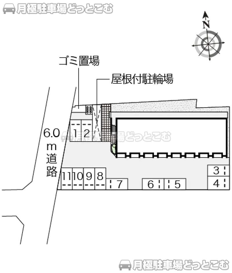 福知山市石原1－125の月極駐車場2