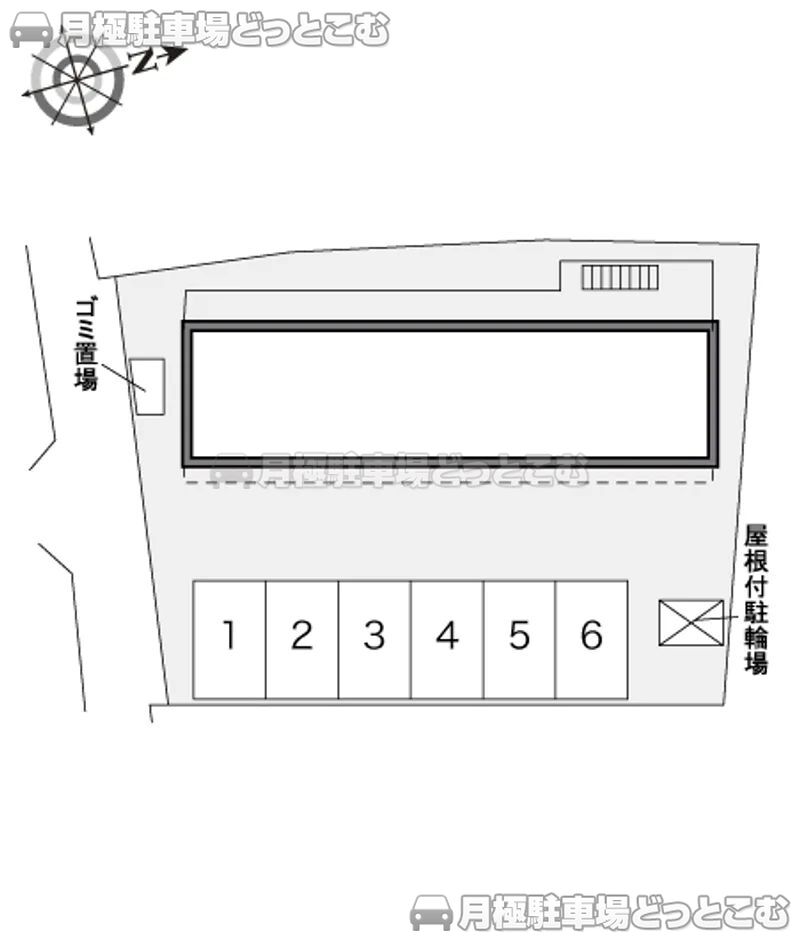 福山市桜馬場町8－22の月極駐車場2