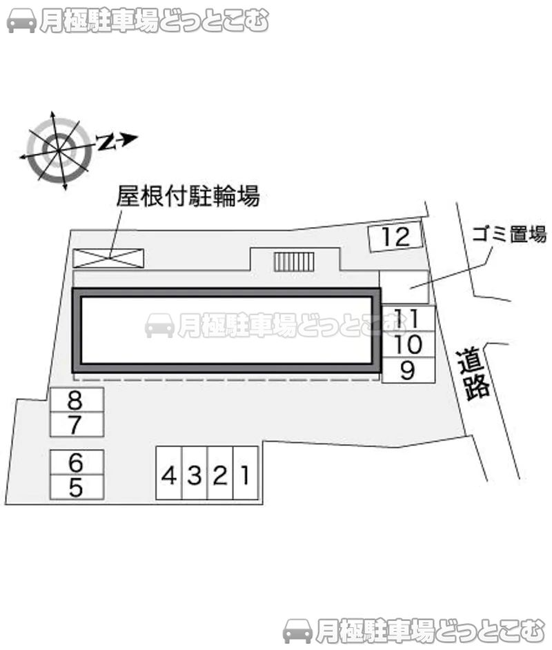 宮崎市大工1－6－34－1の月極駐車場2