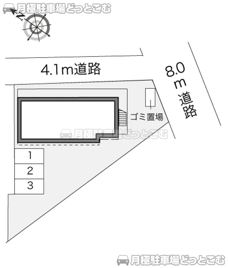 鳥取市行徳2－108－2の月極駐車場2