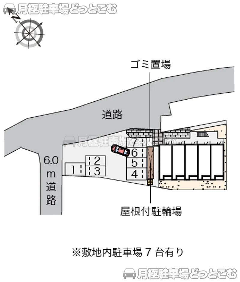 福知山市長田227－6の月極駐車場2
