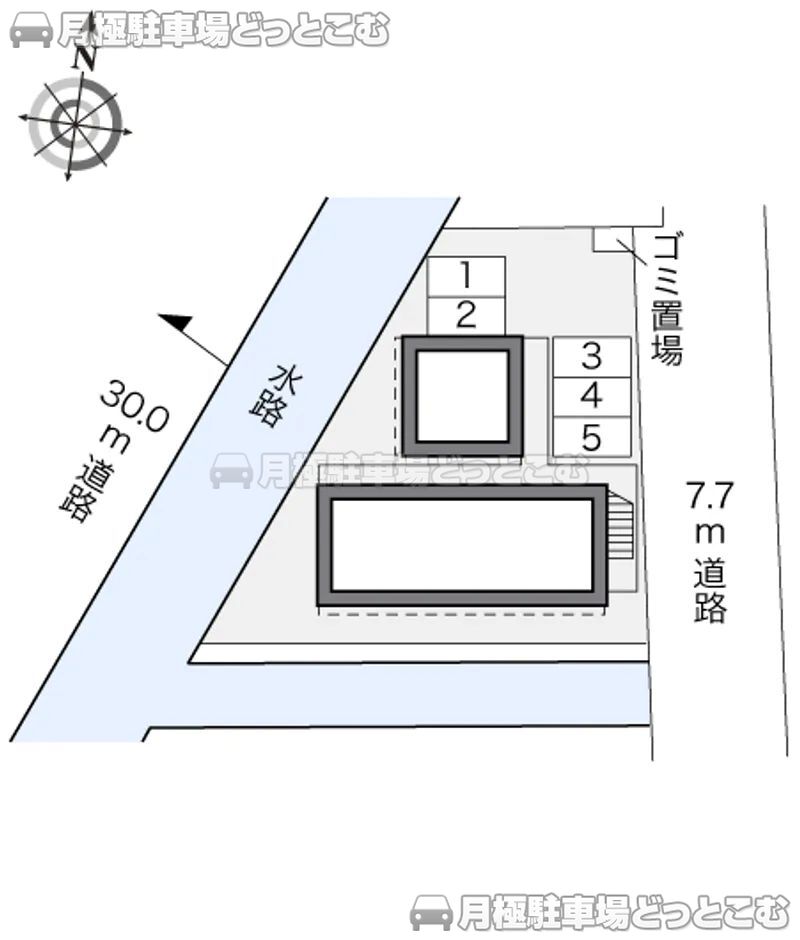金沢市近岡町772－1の月極駐車場2