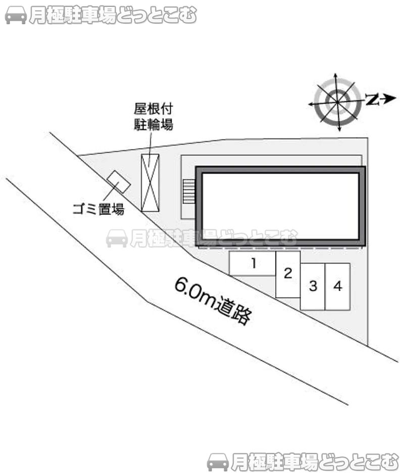 豊中市熊野町3－7－30の月極駐車場2