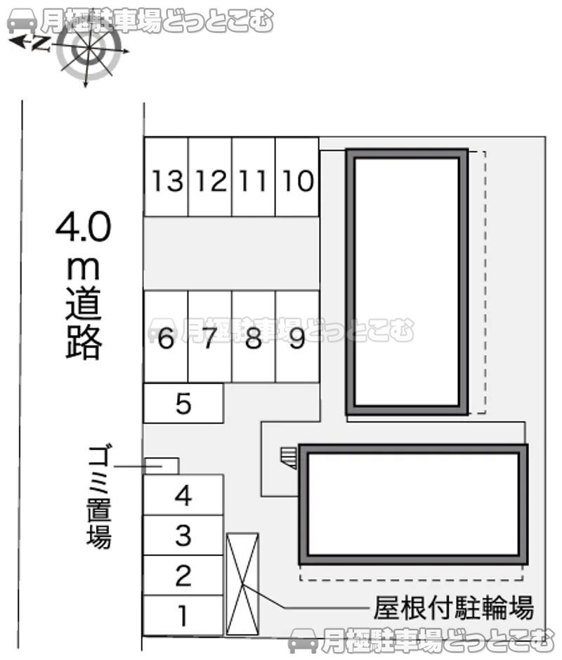 高知市比島町4－4－11の月極駐車場2