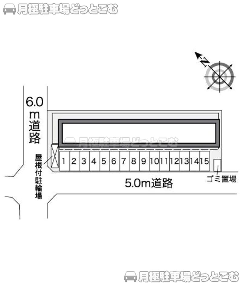 福岡市博多区板付4－10－1の月極駐車場2