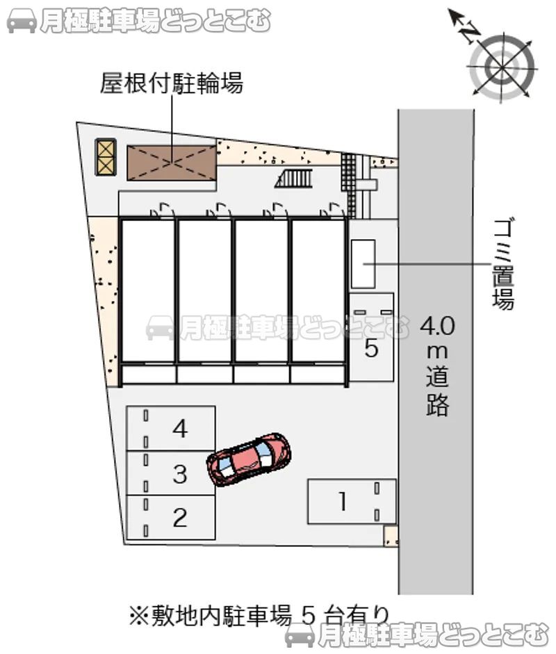 熊谷市箱田7－2－17の月極駐車場2