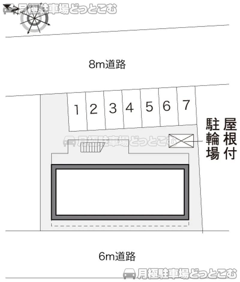 福井市開発3－2623－2の月極駐車場1