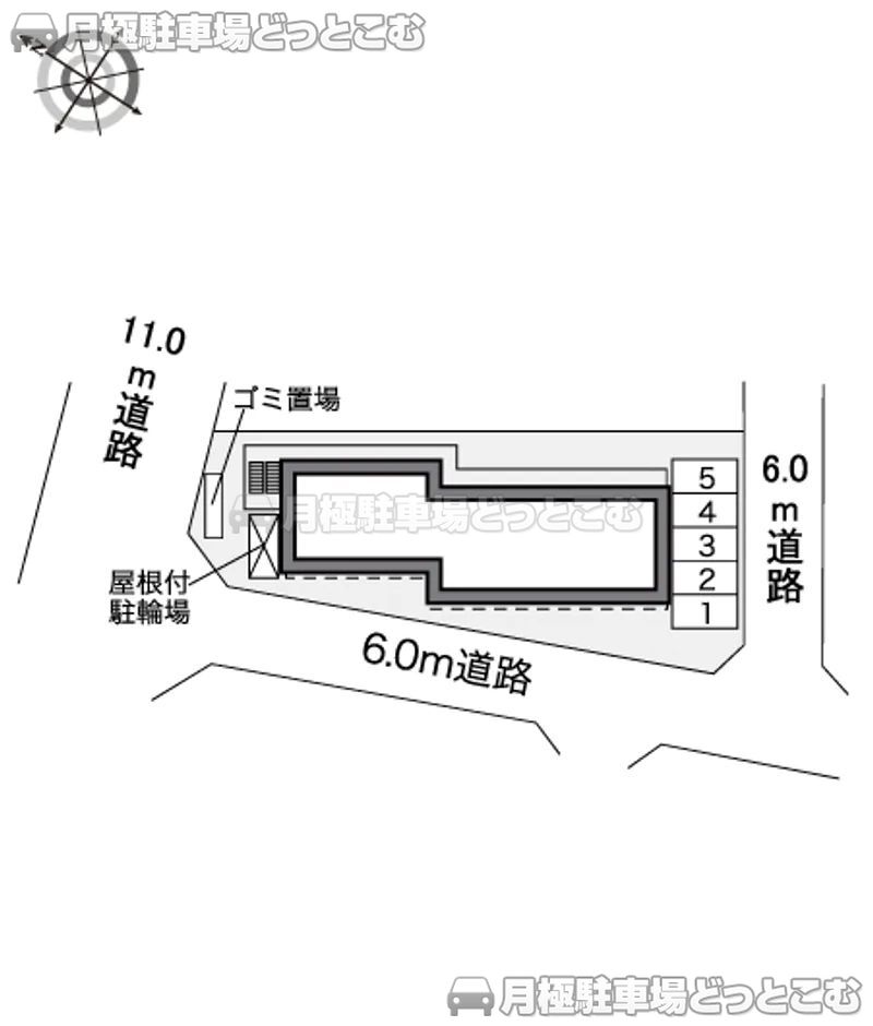 新潟市中央区西馬越6－1の月極駐車場2