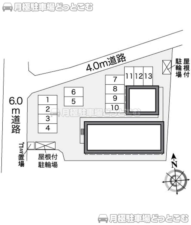 松江市堂形町604－1の月極駐車場2