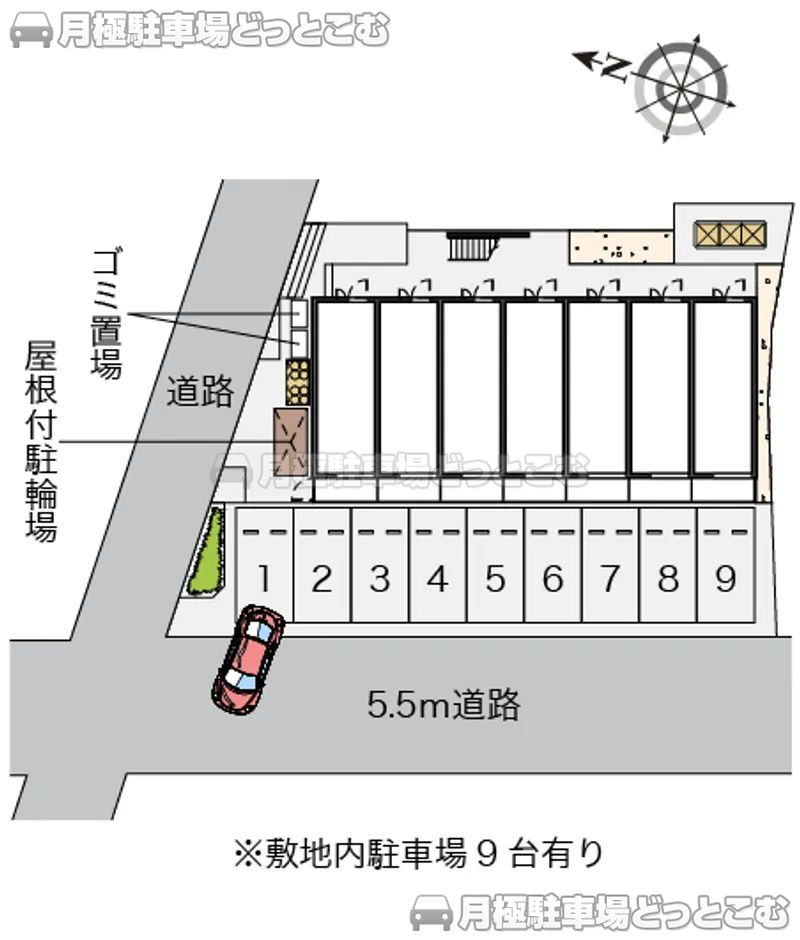 別府市野口元町9－19の月極駐車場2