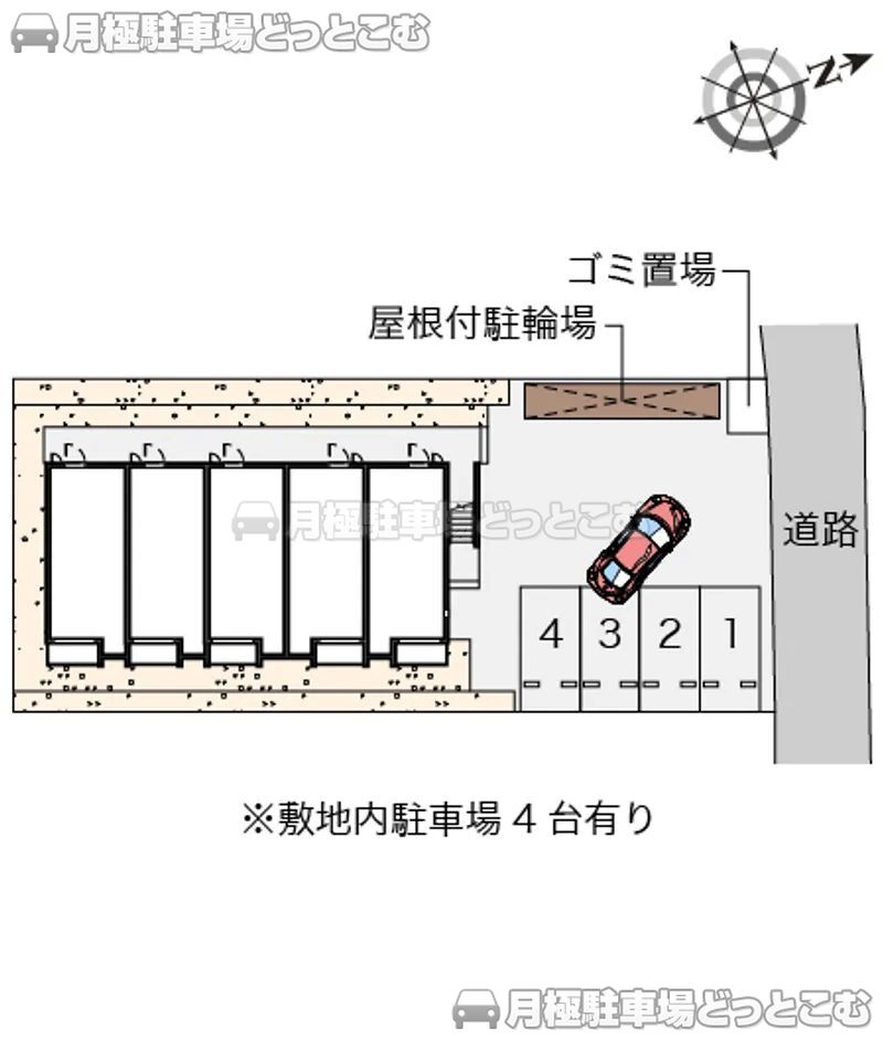 船橋市印内3－7－5の月極駐車場2