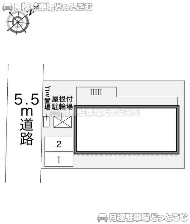 札幌市西区八軒七条西1－2－10の月極駐車場2