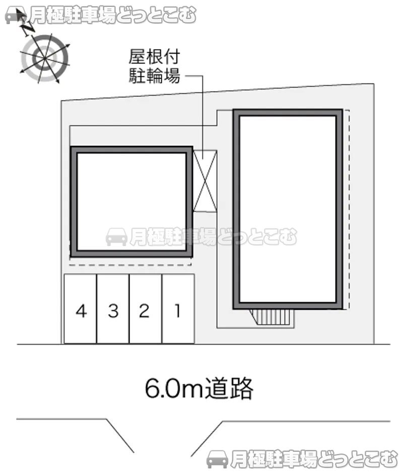 名古屋市中川区五女子2－9－6の月極駐車場2