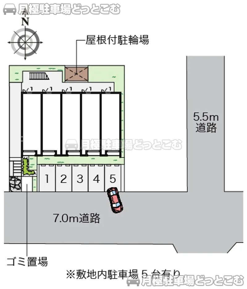 名古屋市守山区瀬古2－534の月極駐車場2