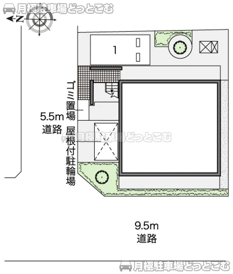 名古屋市東区出来町2－7－5の月極駐車場2