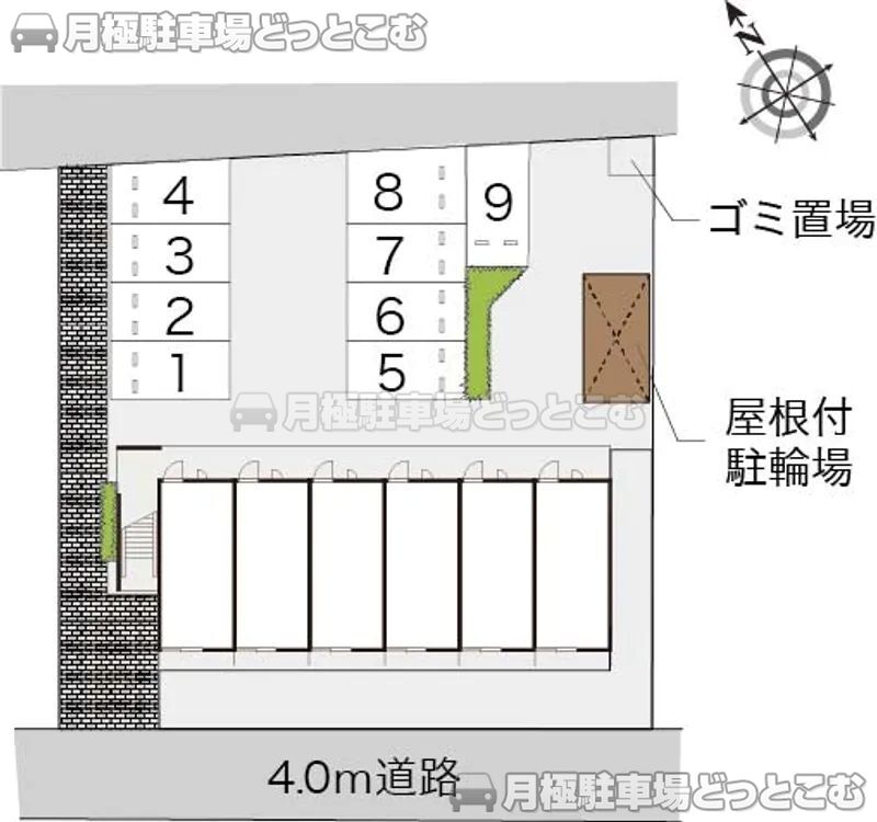 松本市内田545－1の月極駐車場2