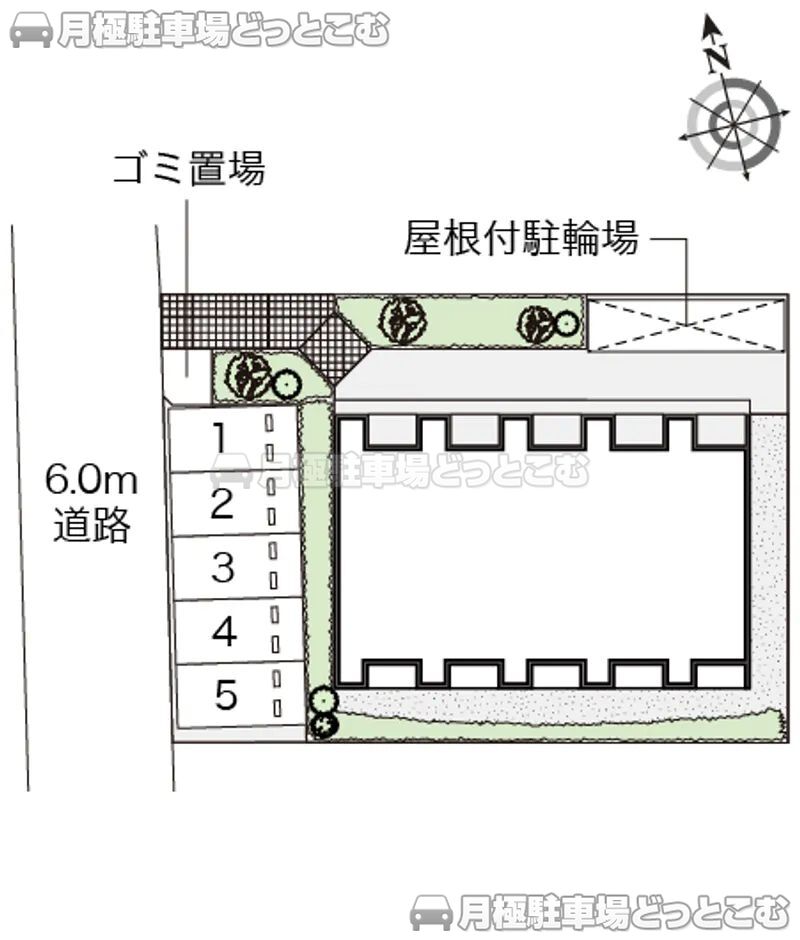 豊川市赤代町2－22－2の月極駐車場2