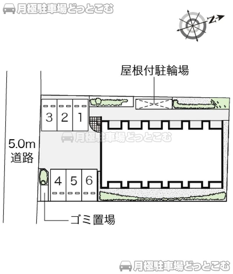 岡崎市羽根町鰻池94－1の月極駐車場2