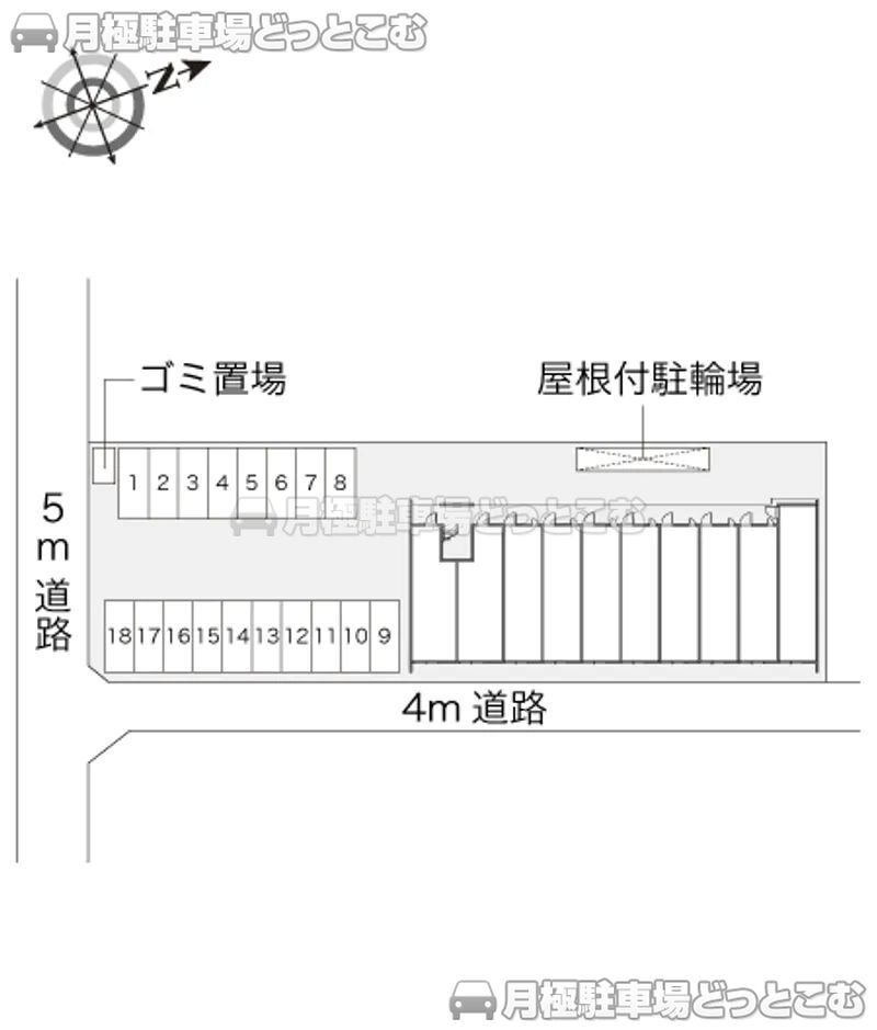 八女市室岡903の月極駐車場2