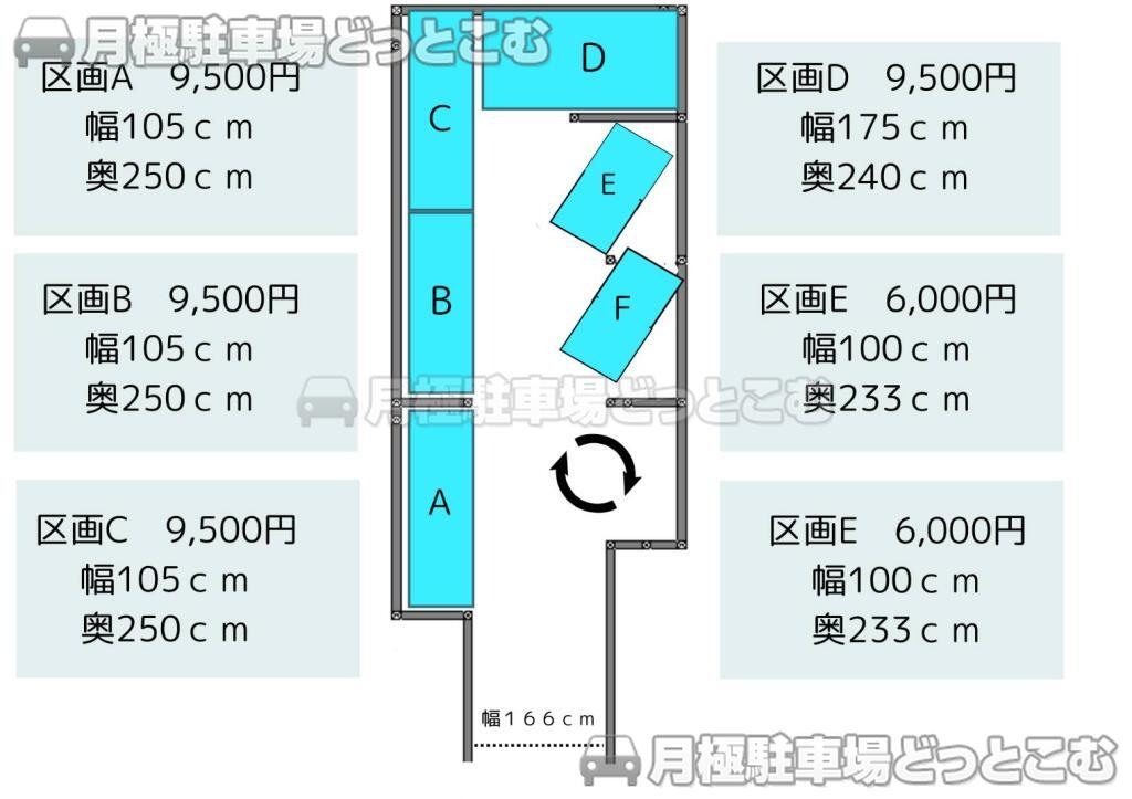 静岡市清水区入船町5－7の月極駐車場9
