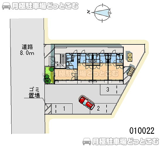 朝霞市本町3－1－15の月極駐車場1