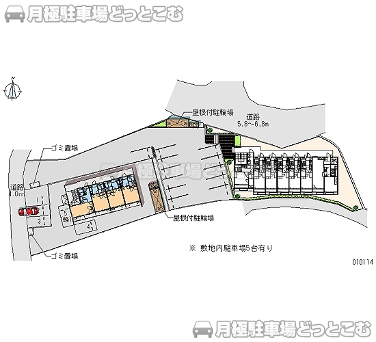 広島市安佐南区相田6－15－13の月極駐車場2