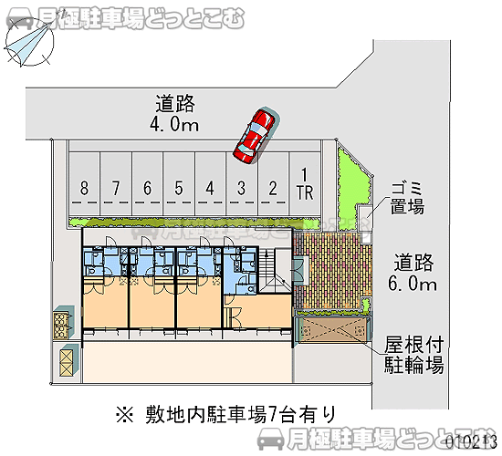 赤穂市城西町60－2の月極駐車場2