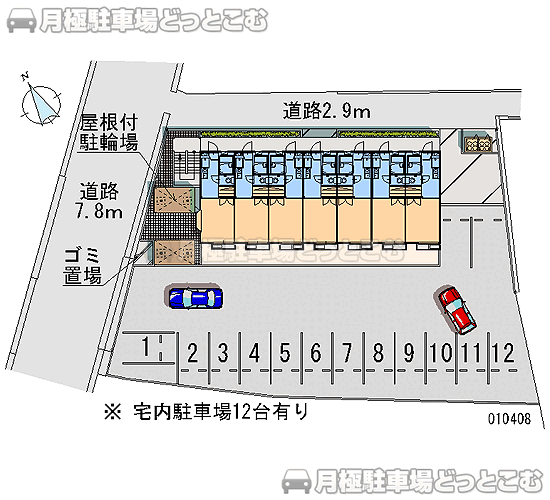神崎郡福崎町福崎新222－1の月極駐車場1
