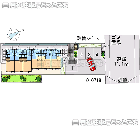 泉佐野市日根野5914－1の月極駐車場1