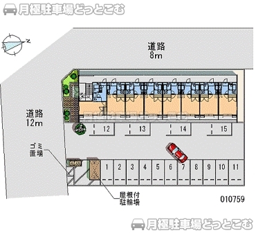 豊橋市東岩田3－15－8の月極駐車場2