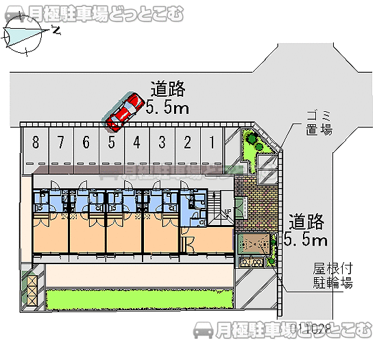 稲沢市国府宮4－6－6の月極駐車場1