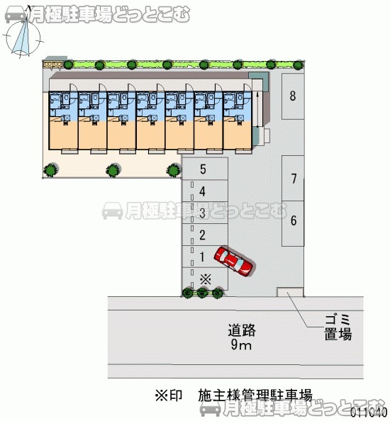 八王子市堀之内3－30－18の月極駐車場2