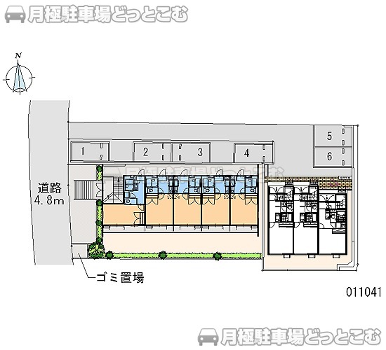 川崎市麻生区上麻生4－53－28の月極駐車場1