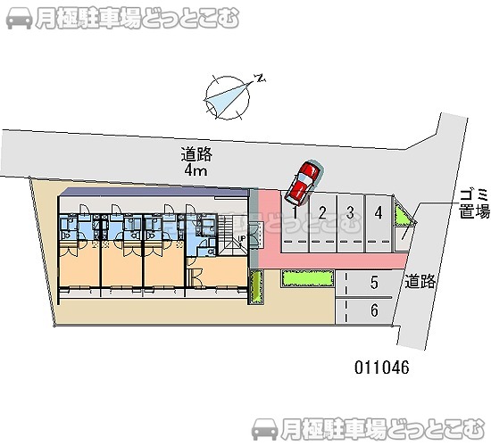 八王子市堀之内136－1の月極駐車場2