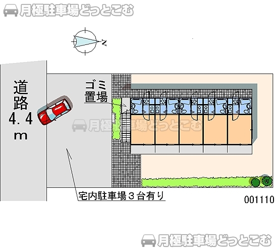 横浜市神奈川区松ケ丘58－20の月極駐車場2