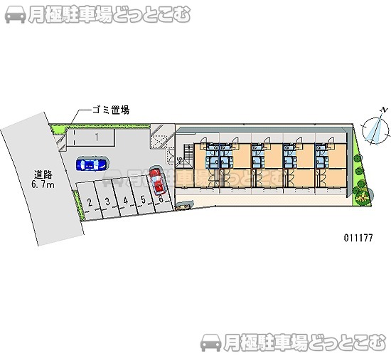 入間市上藤沢34－9の月極駐車場1