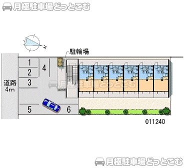 岡山市南区洲崎1－7－40の月極駐車場2
