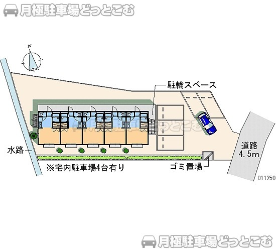 八王子市東中野521－1の月極駐車場1