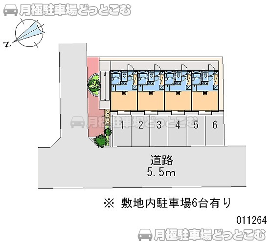 府中市多磨町2－14－9の月極駐車場2