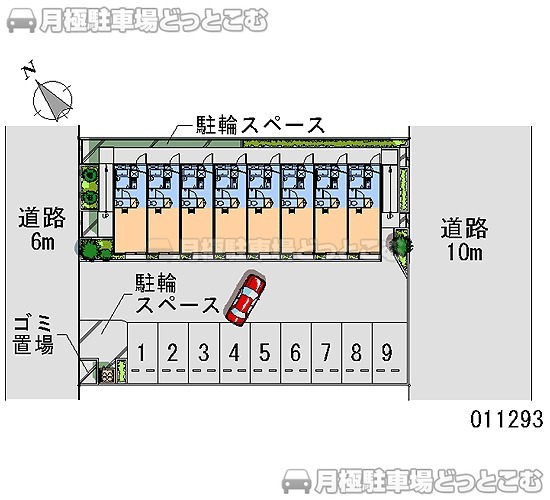 深谷市上柴町西3－5－7の月極駐車場1